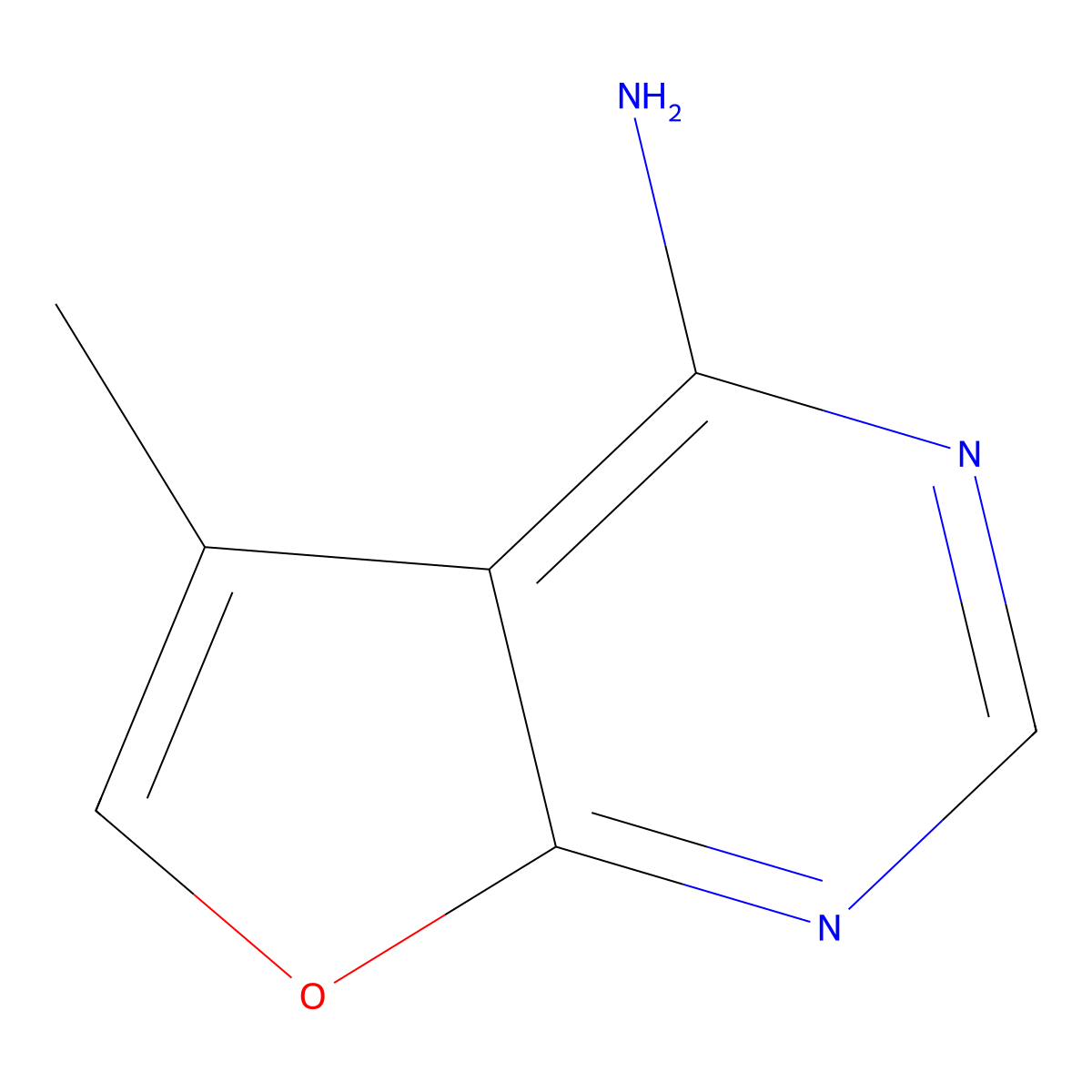 5-Methylfuro[2,3-D]pyrimidin-4-amine molecular structure, CAS 51786-82-4