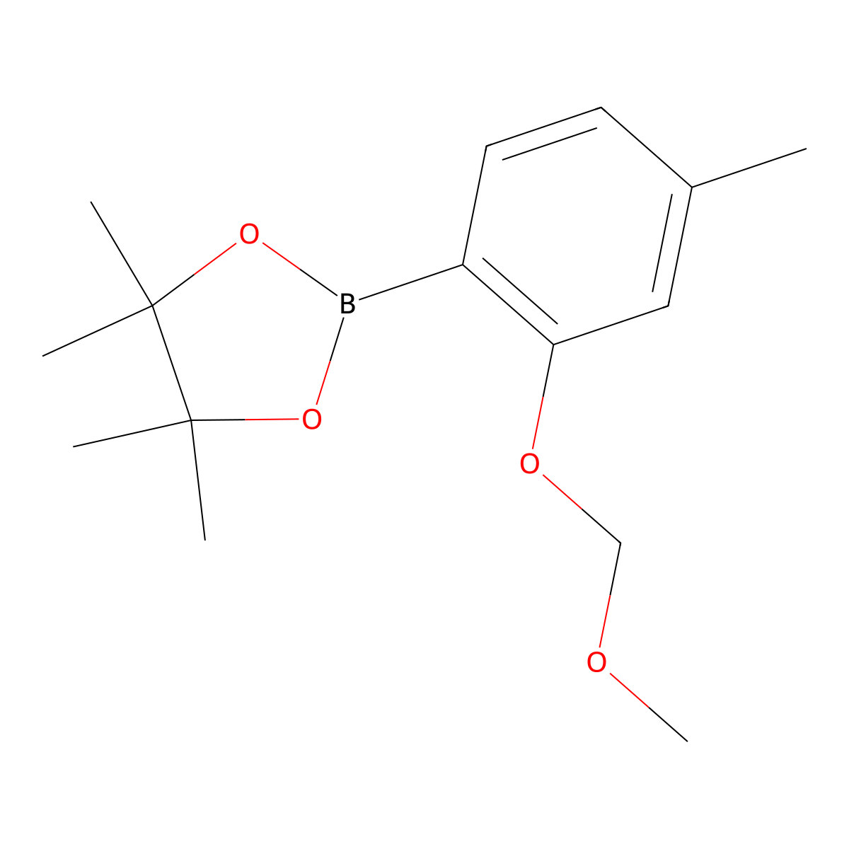 2-(2-(Methoxymethoxy)-4-methylphenyl)-4,4,5,5-tetramethyl-1,3,2-dioxaborolane molecular structure, CAS 517864-11-8