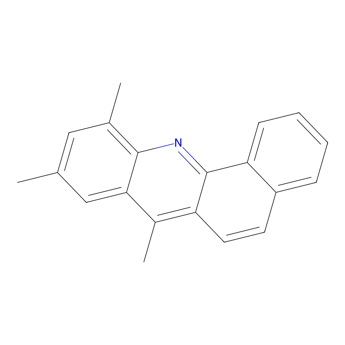 BENZ(c)ACRIDINE, 7,9,11-TRIMETHYL- molecular structure, CAS 51787-42-9