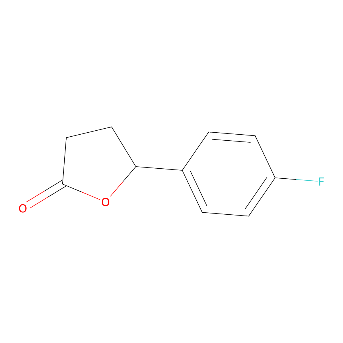 gamma-(4-Fluorophenyl)-gamma-butyrolactone molecular structure, CAS 51787-96-3