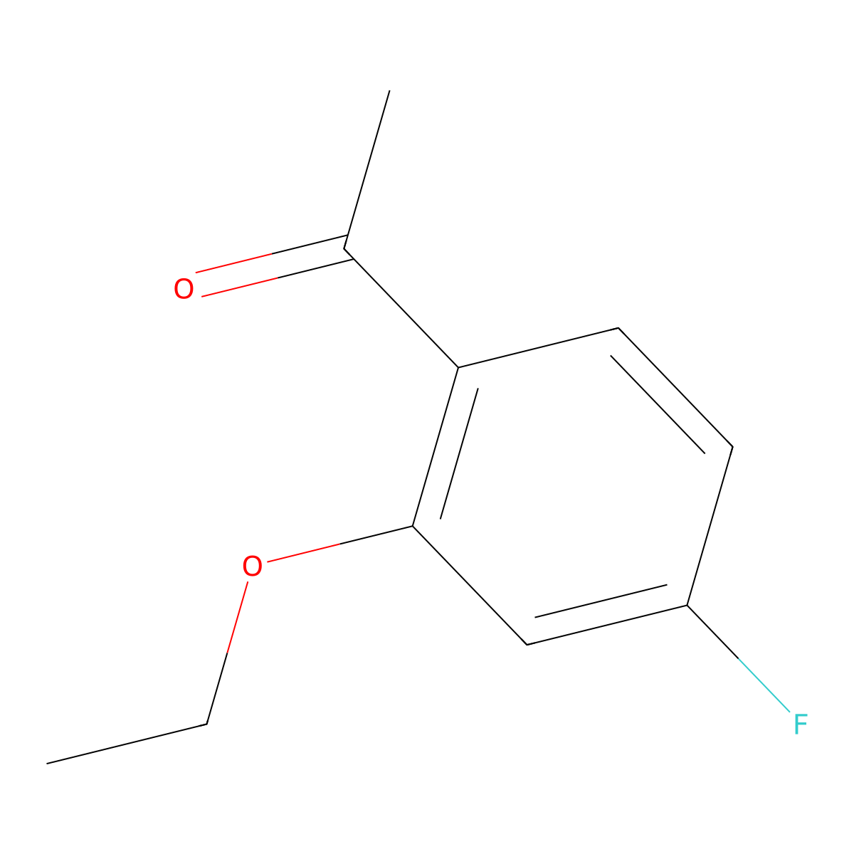 2'-Ethoxy-4'-fluoroacetophenone molecular structure, CAS 51788-79-5