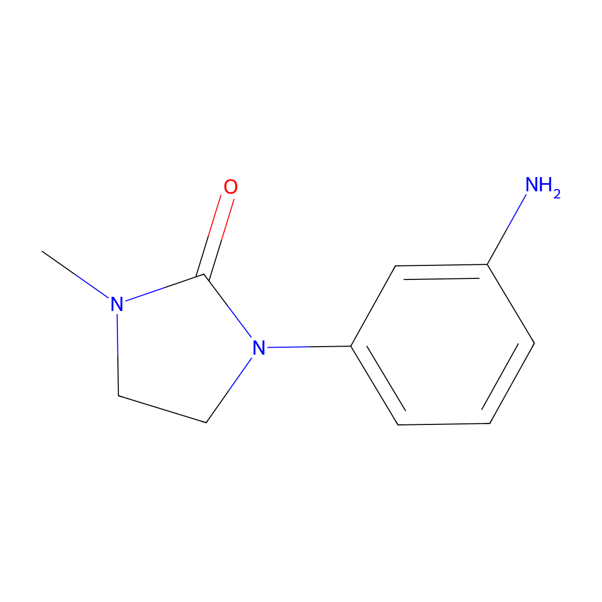 1-(3-Aminophenyl)-3-methylimidazolidin-2-one molecular structure, CAS 517918-82-0