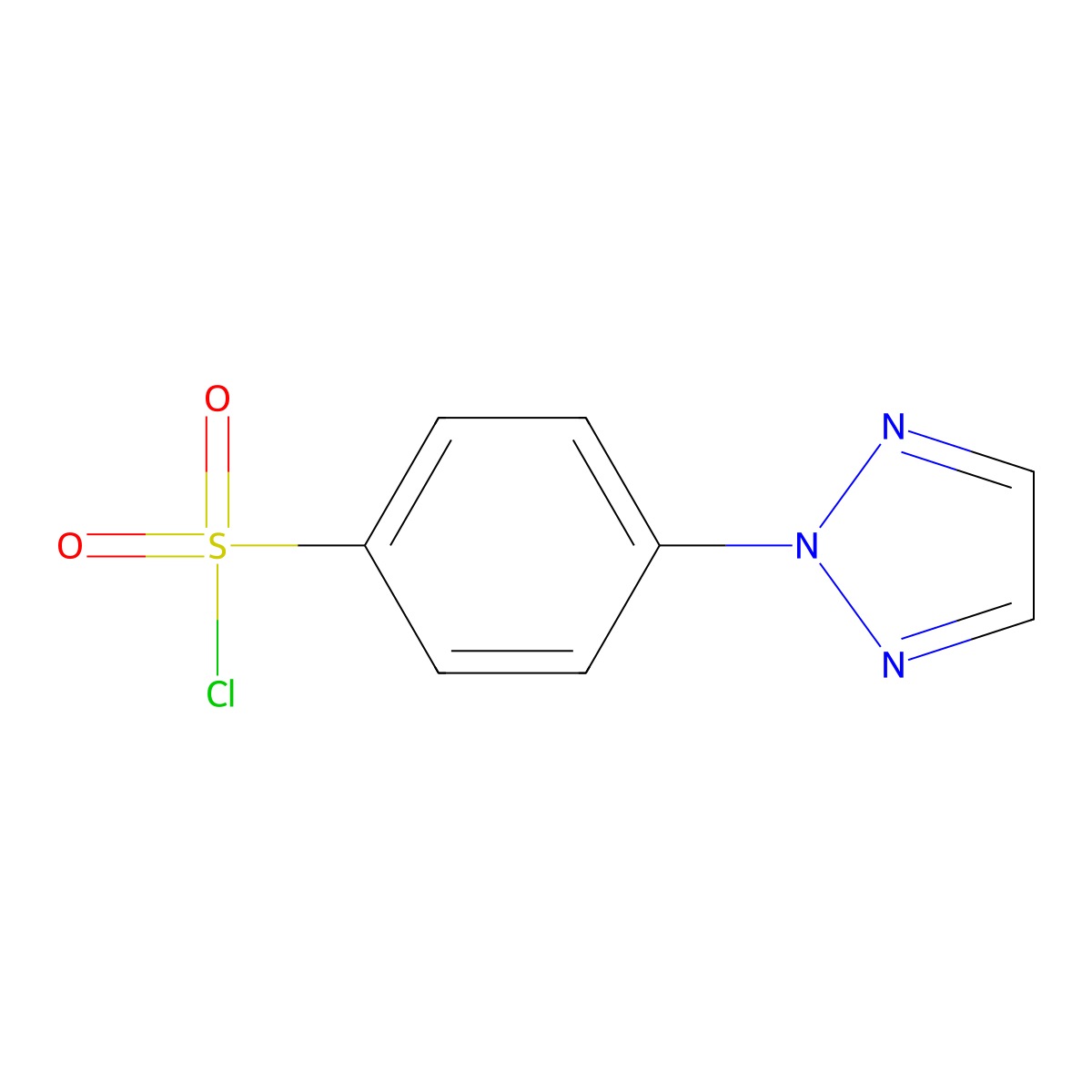 4-(2H-1,2,3-triazol-2-yl)benzene-1-sulfonyl chloride molecular structure, CAS 517919-17-4