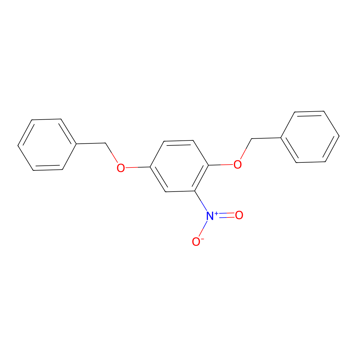 1,4-Dibenzyloxy-2-nitrobenzene molecular structure, CAS 51792-85-9