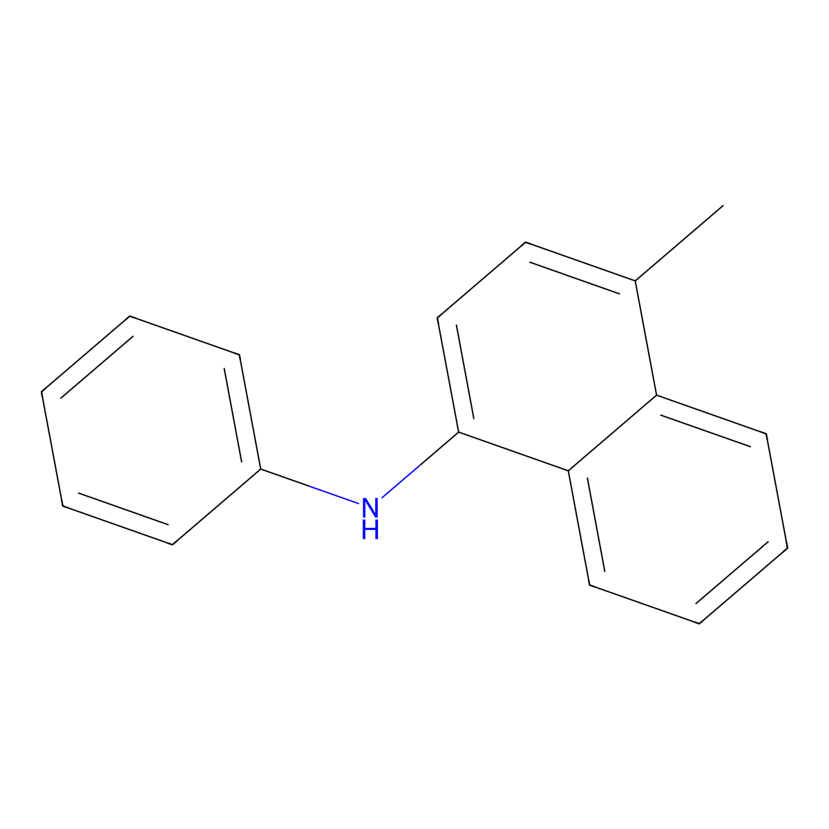 4-Methyl-N-phenylnaphthalen-1-amine molecular structure, CAS 51793-09-0