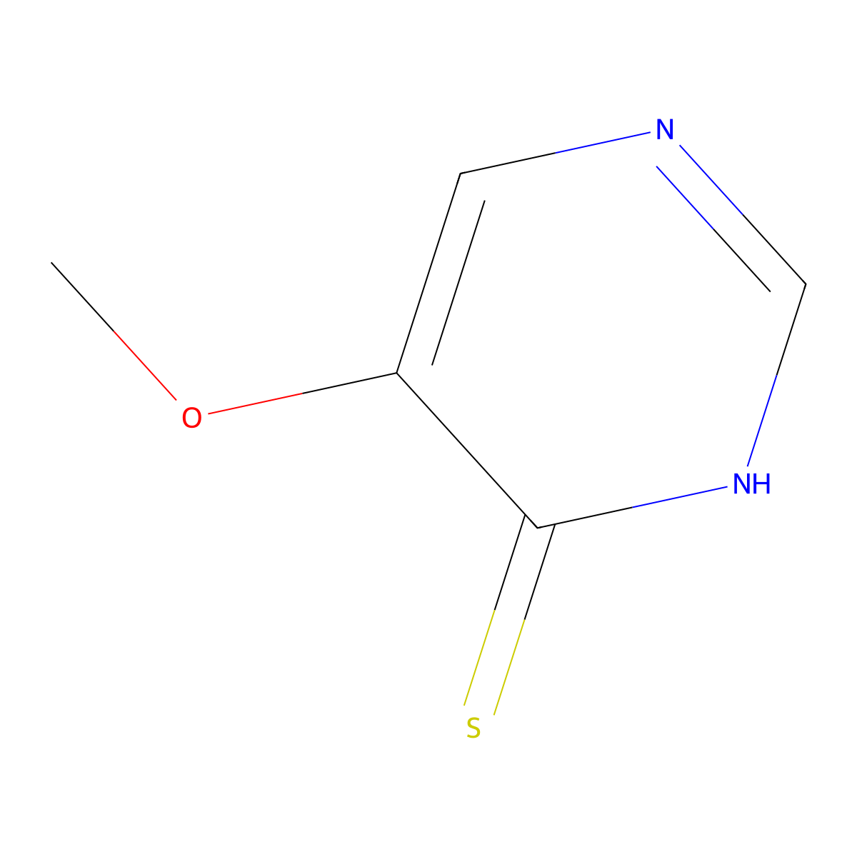 5-Methoxypyrimidine-4(3H)-thione molecular structure, CAS 51793-91-0