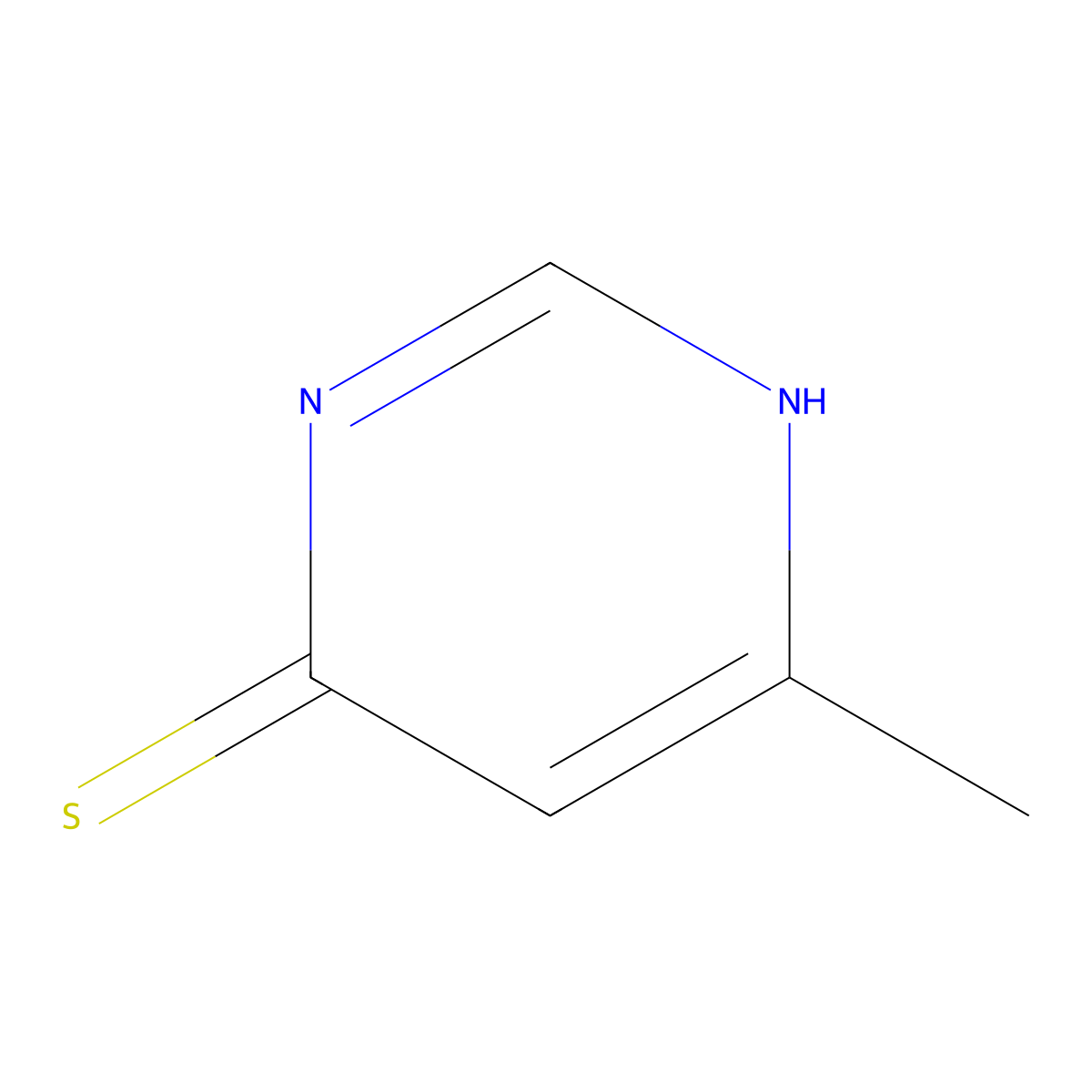 6-Methyl-3,4-dihydropyrimidine-4-thione molecular structure, CAS 51793-97-6