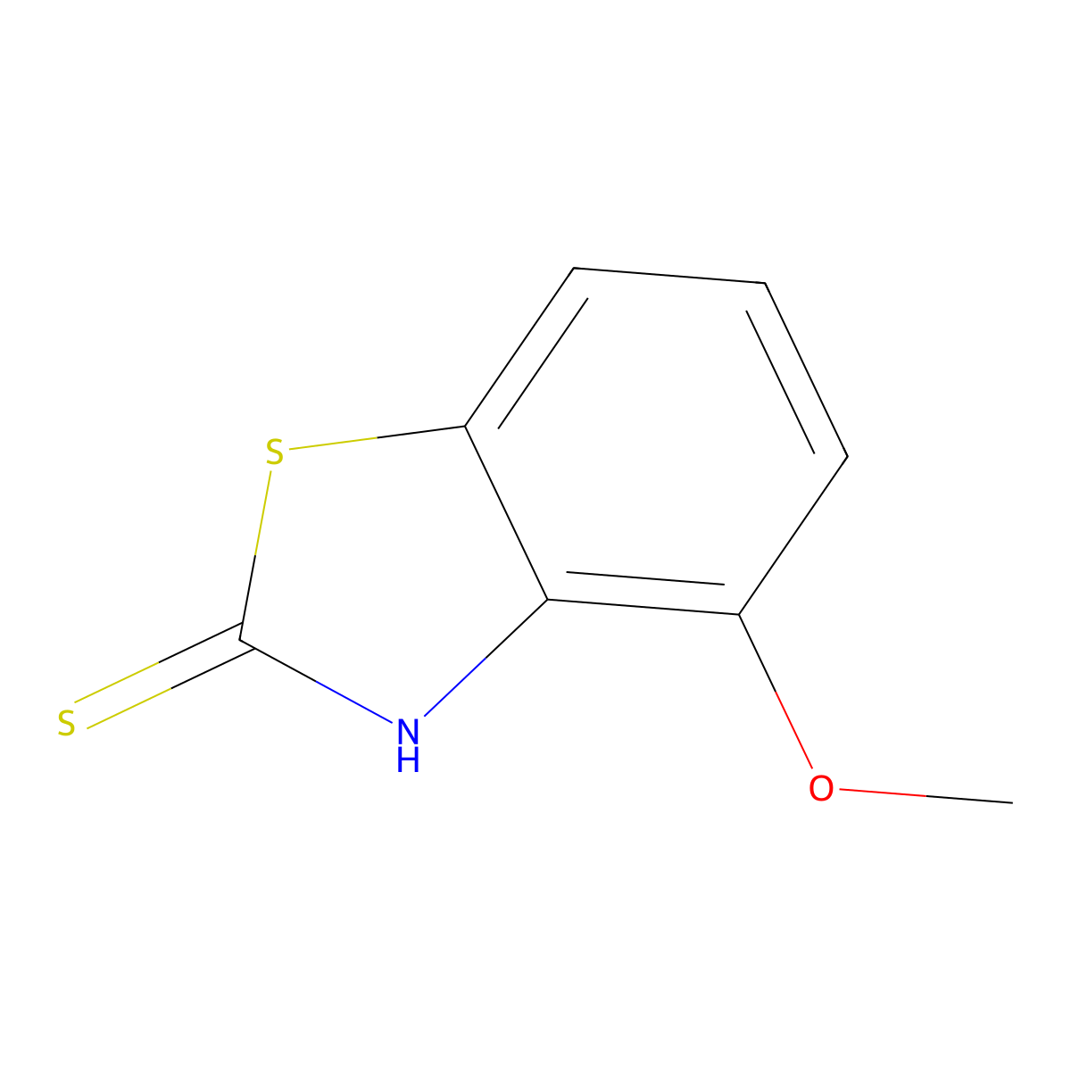 4-Methoxy-1,3-benzothiazole-2-thiol molecular structure, CAS 51793-98-7