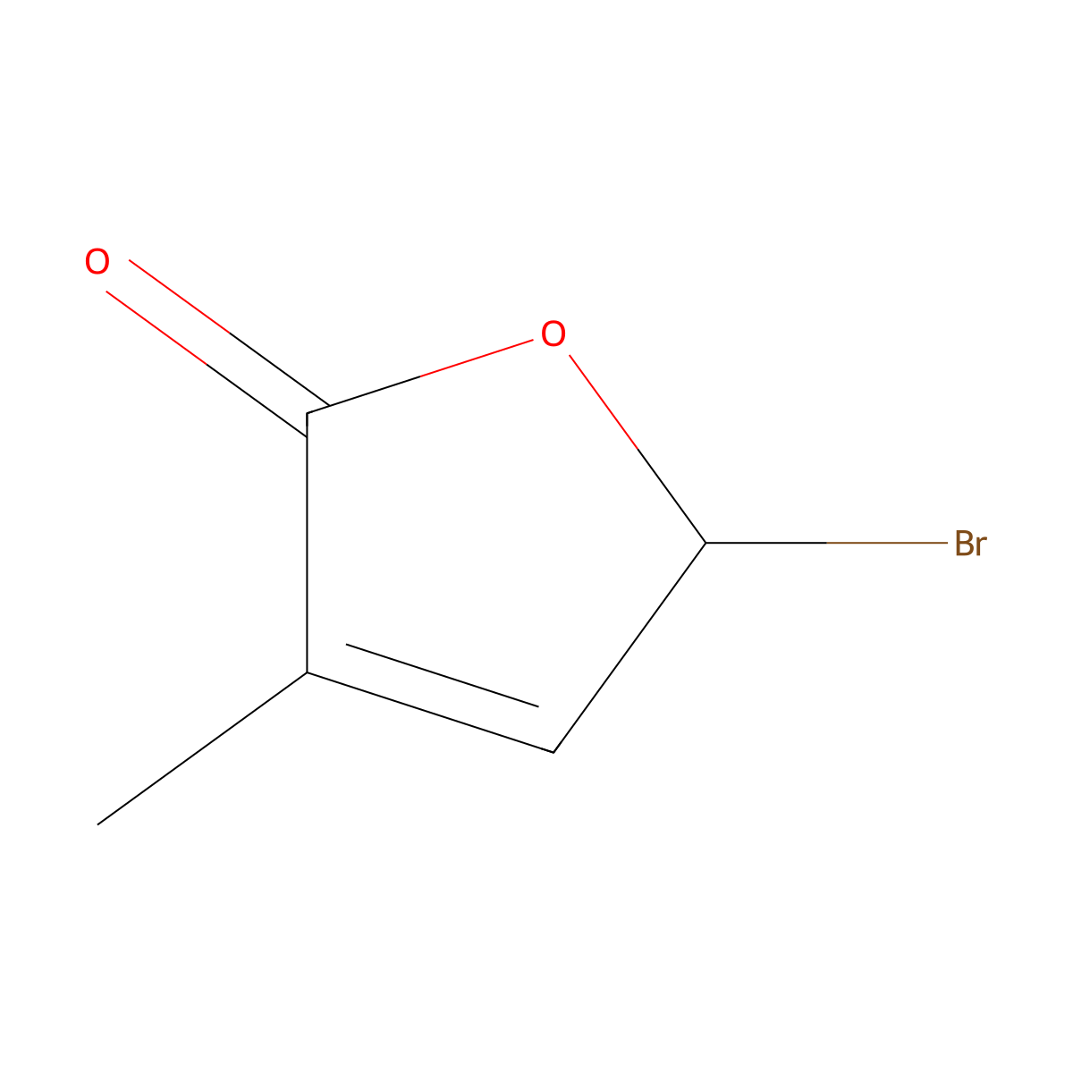 2(5H)-Furanone, 5-bromo-3-methyl- molecular structure, CAS 51799-96-3