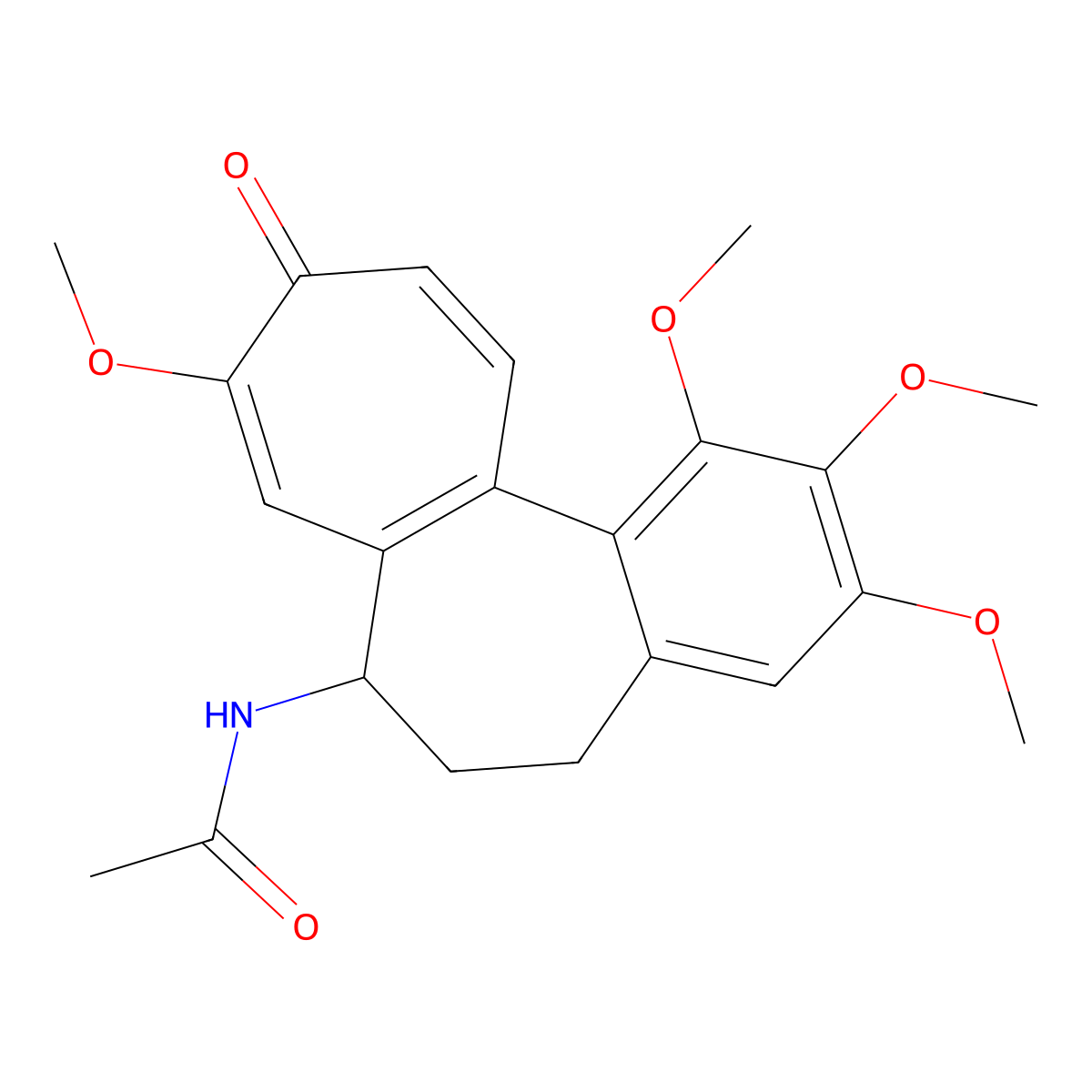 Isocolchicine molecular structure, CAS 518-12-7