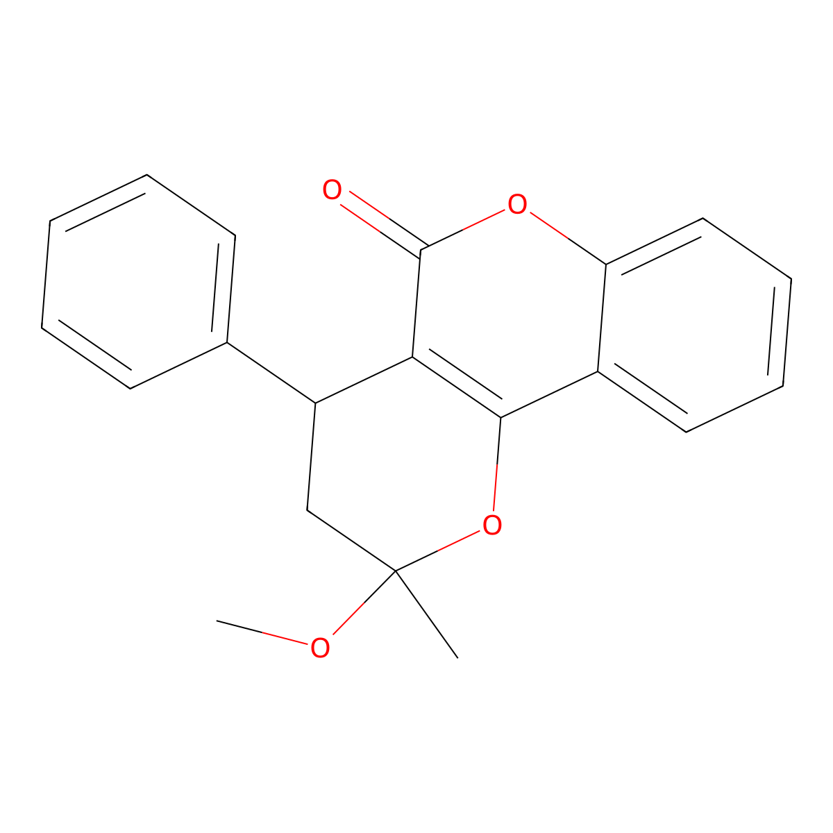 Cyclocumarol molecular structure, CAS 518-20-7