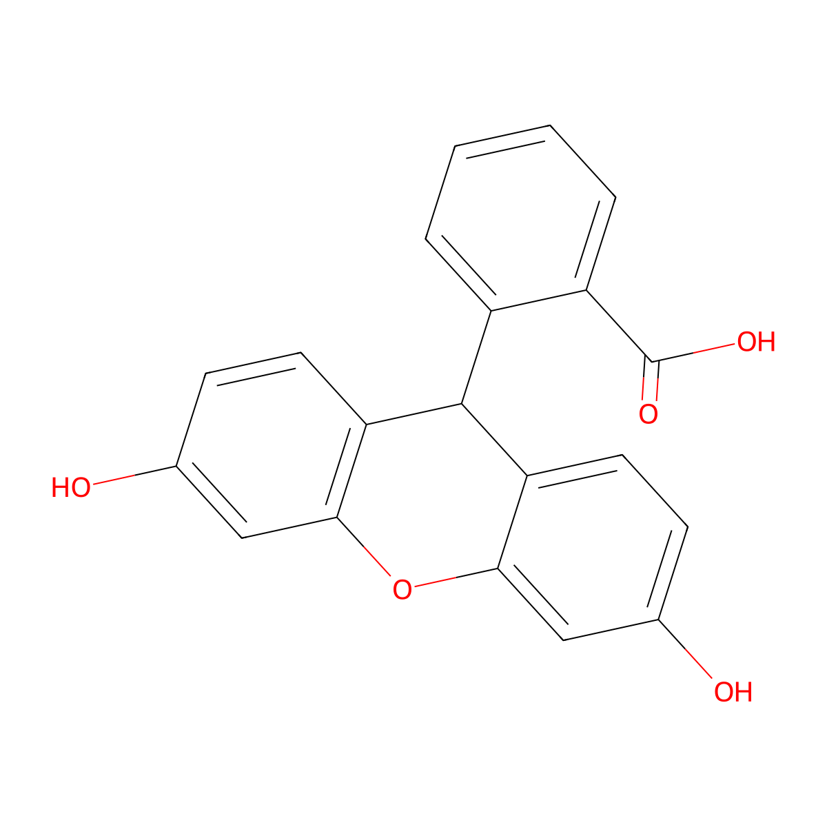 Fluorescin molecular structure, CAS 518-44-5