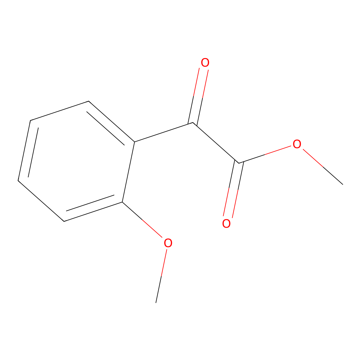 Methyl 2-(2-methoxyphenyl)-2-oxoacetate molecular structure, CAS 5180-78-9