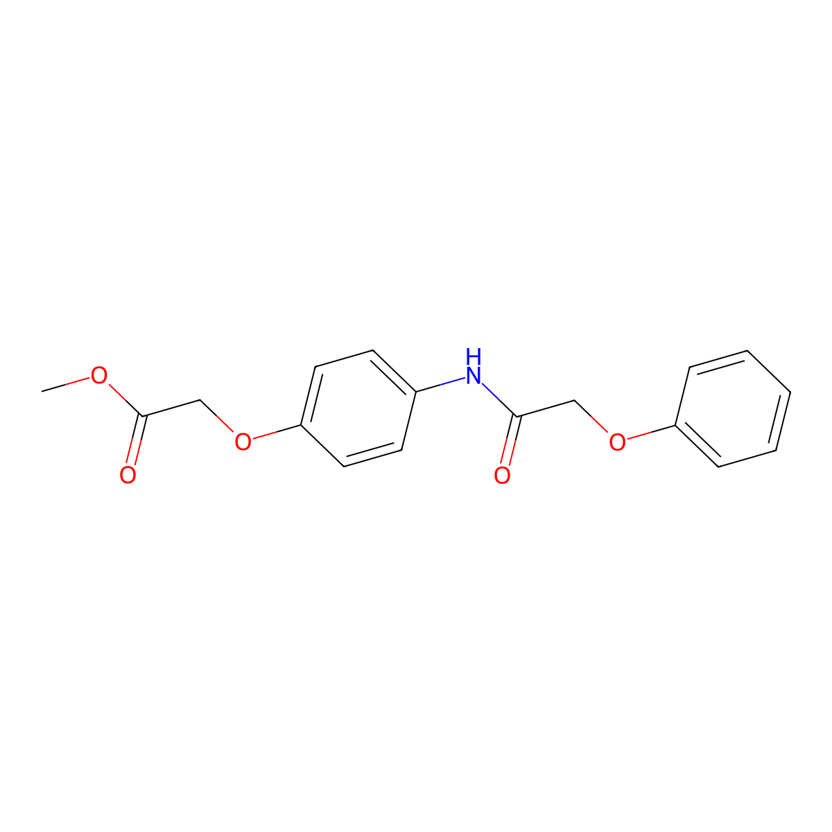 Methyl {4-[(phenoxyacetyl)amino]phenoxy}acetate molecular structure, CAS 518009-30-8
