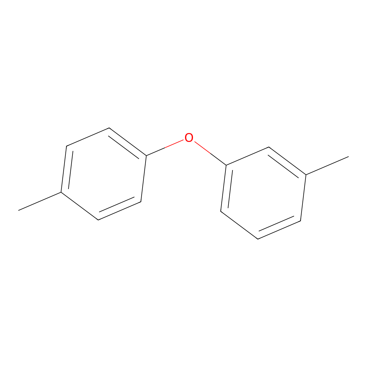 Benzene, 1-methyl-3-(4-methylphenoxy)- molecular structure, CAS 51801-69-5