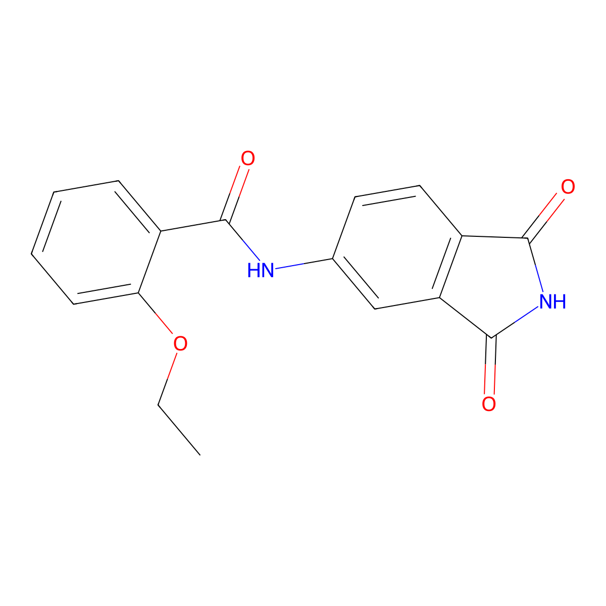 N-(1,3-dioxoisoindol-5-yl)-2-ethoxybenzamide molecular structure, CAS 518021-54-0