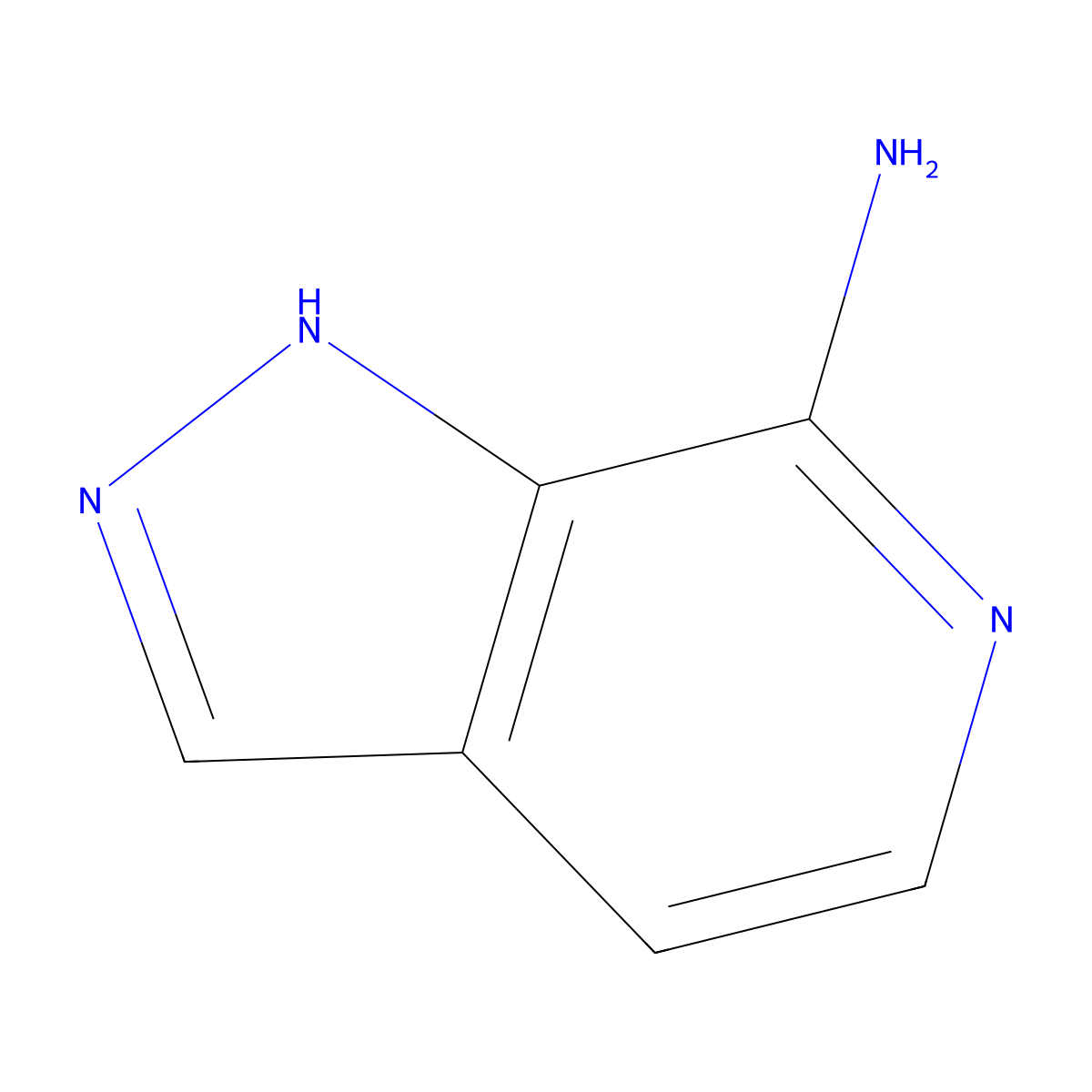1H-Pyrazolo[3,4-C]pyridin-7-amine molecular structure, CAS 518038-78-3