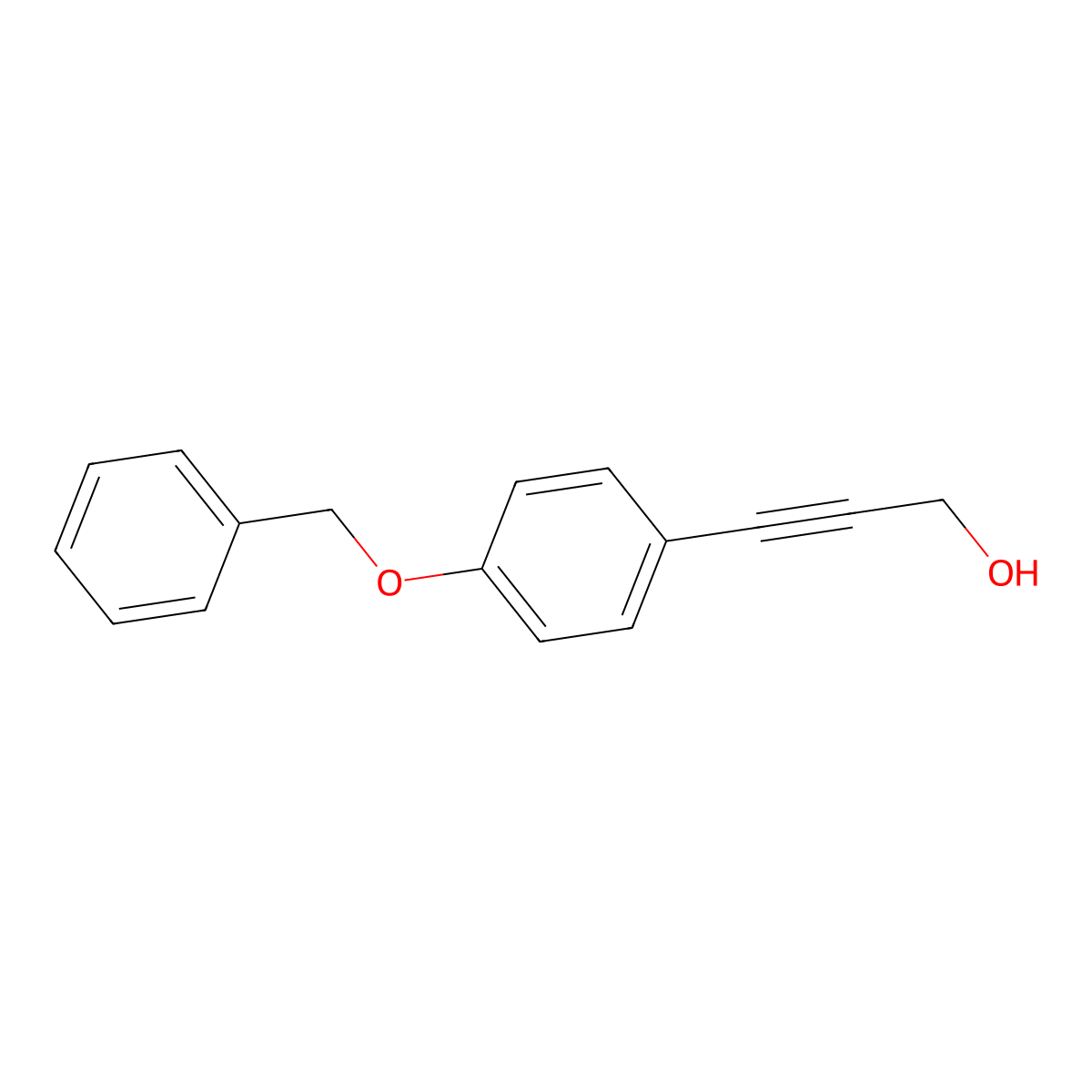 3-(4-Benzyloxyphenyl)-2-propyn-1-ol molecular structure, CAS 518038-90-9