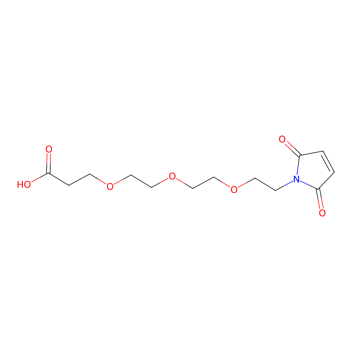 Maleimido-tri(ethylene glycol)-propionic acid molecular structure, CAS 518044-40-1