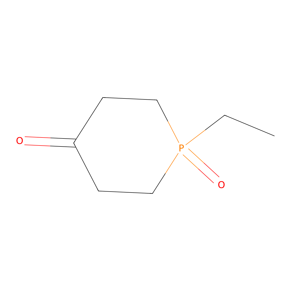1-Ethyl-1lambda5-phosphinane-1,4-dione molecular structure, CAS 51805-19-7