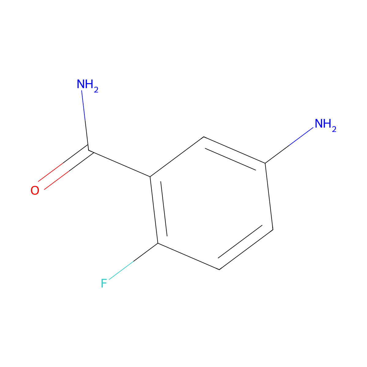 5-Amino-2-fluorobenzamide molecular structure, CAS 518057-72-2