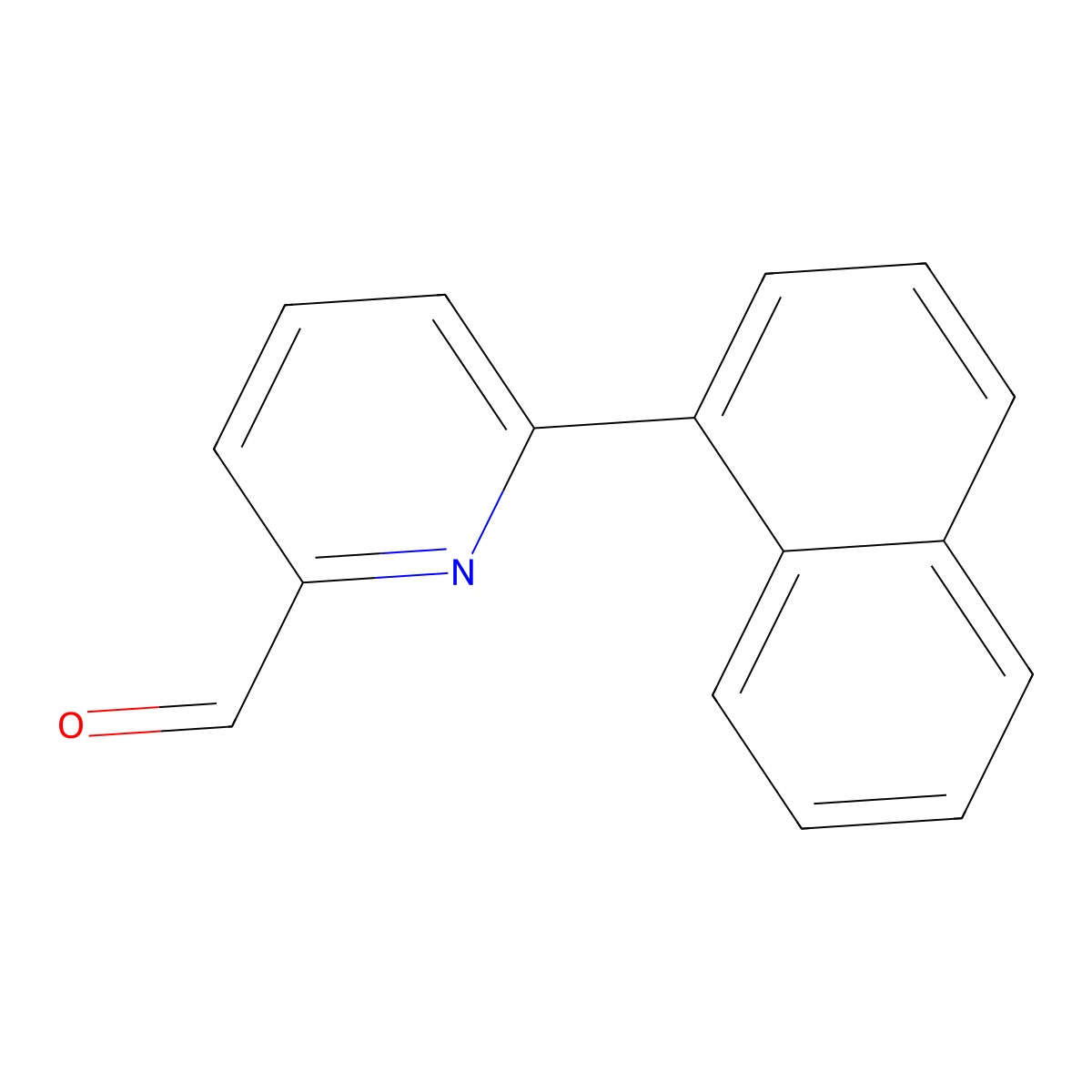 2-Formyl-6-naphthylpyridine molecular structure, CAS 518058-50-9
