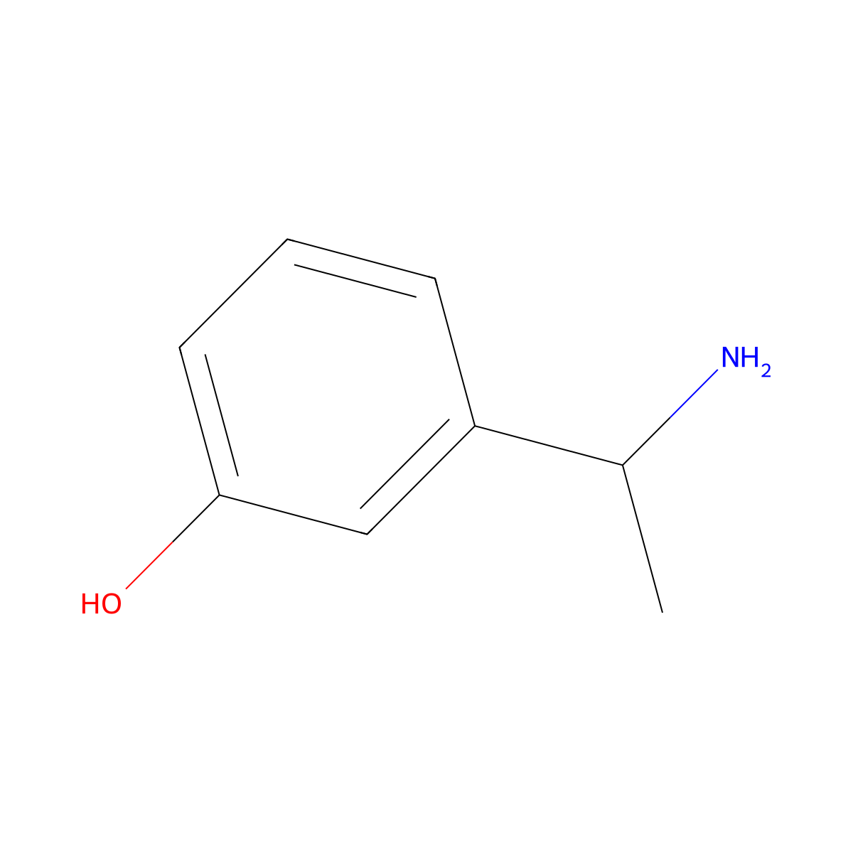 (R)-3-(1-Aminoethyl)phenol molecular structure, CAS 518060-42-9
