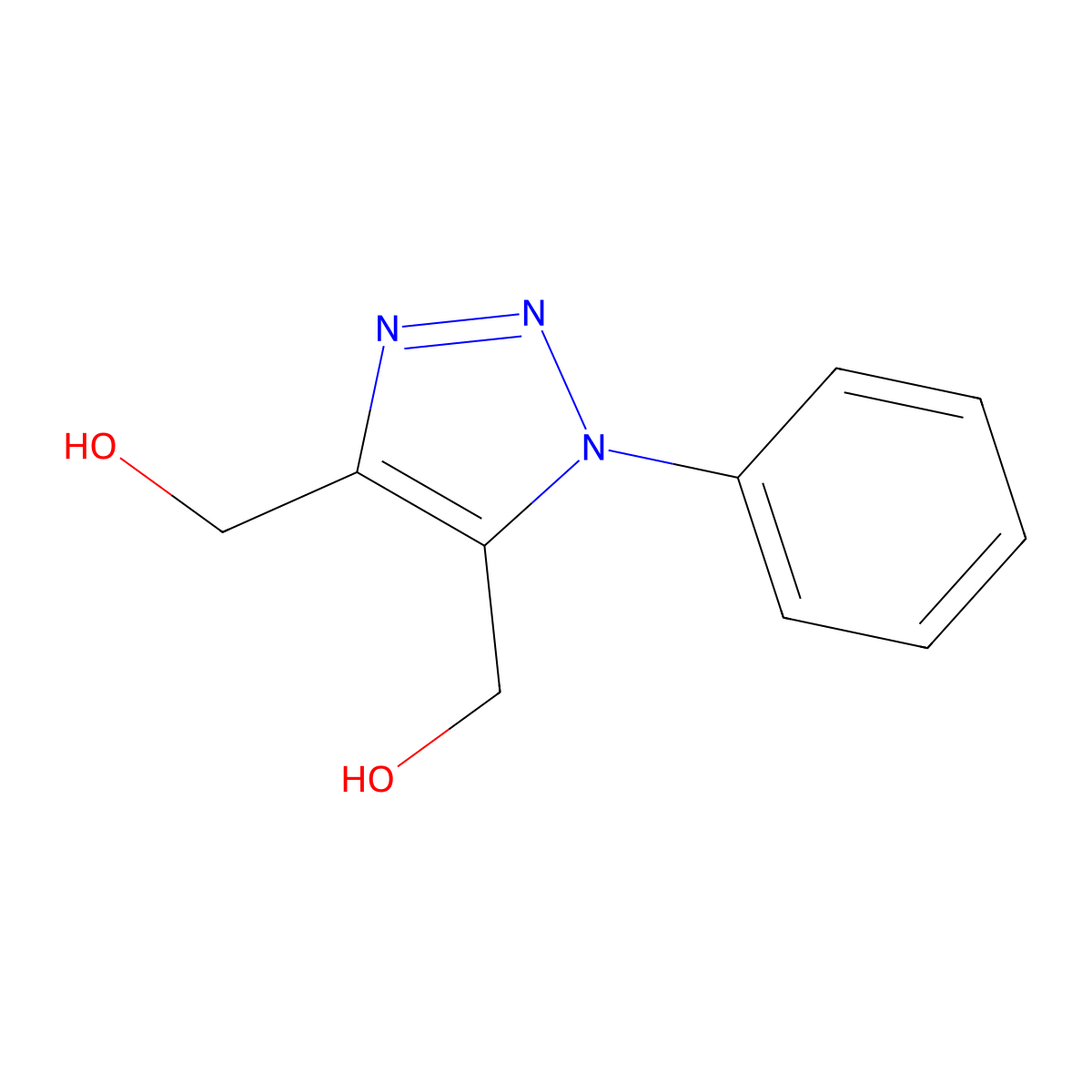 1H-1,2,3-Triazole-4,5-dimethanol, 1-phenyl- molecular structure, CAS 51808-10-7