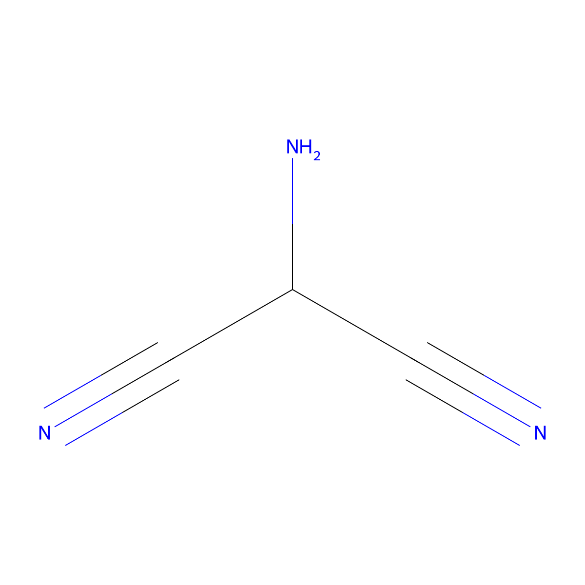 Aminomalononitrile molecular structure, CAS 5181-05-5