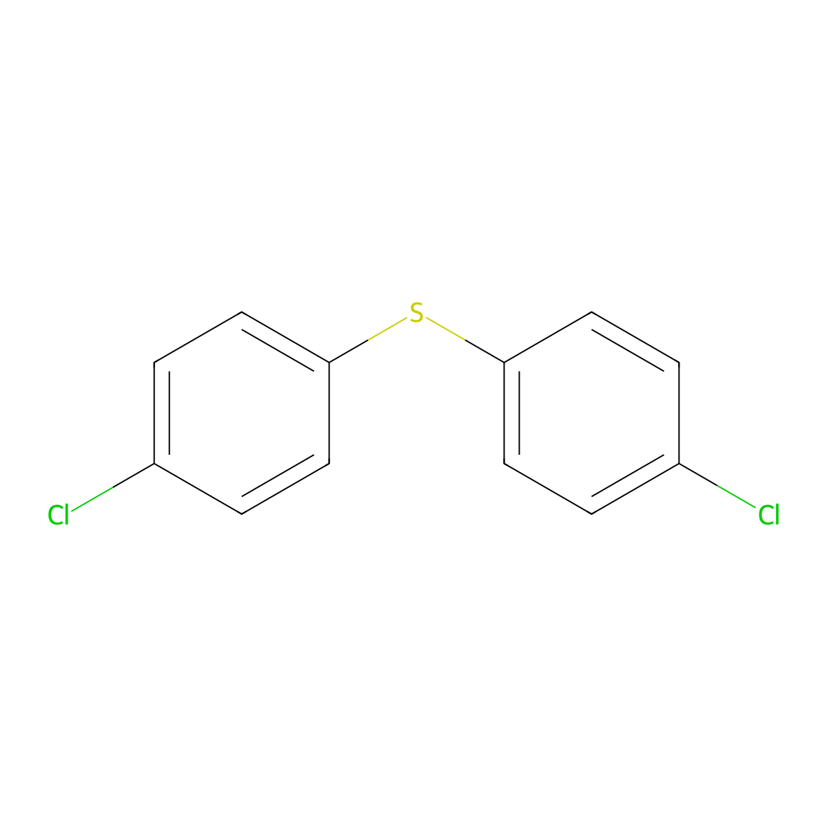 Bis(4-chlorophenyl) sulfide molecular structure, CAS 5181-10-2