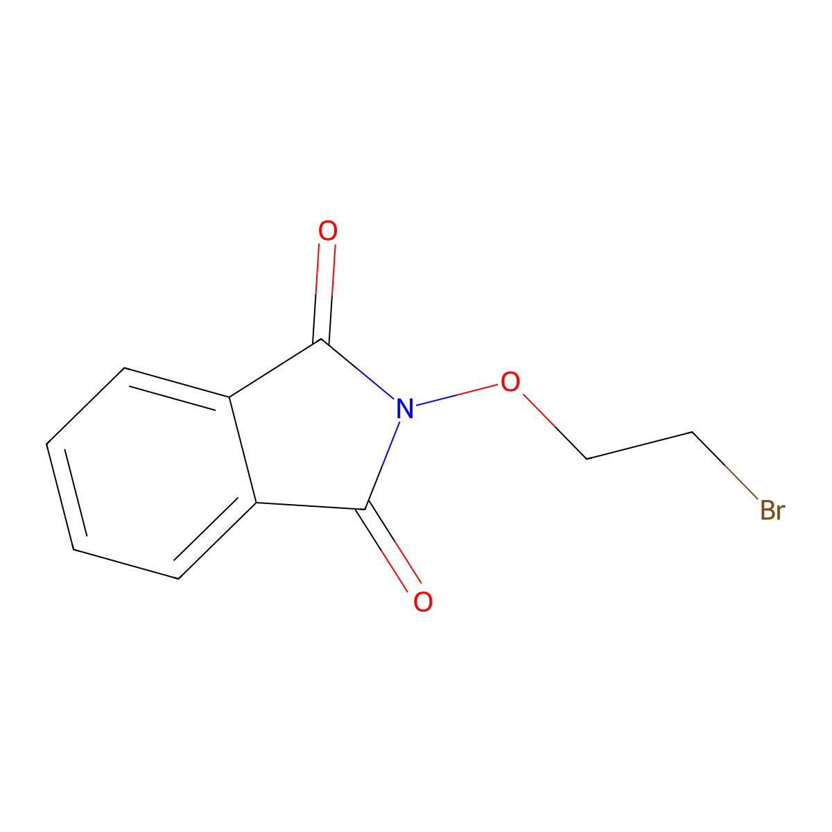 1H-Isoindole-1,3(2H)-dione, 2-(2-bromoethoxy)- molecular structure, CAS 5181-35-1