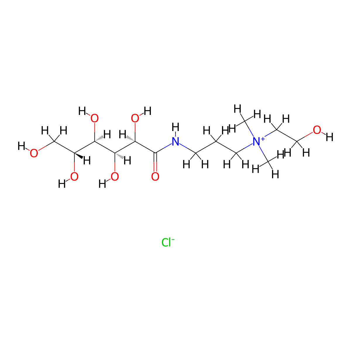 Quaternium 22 molecular structure, CAS 51812-80-7