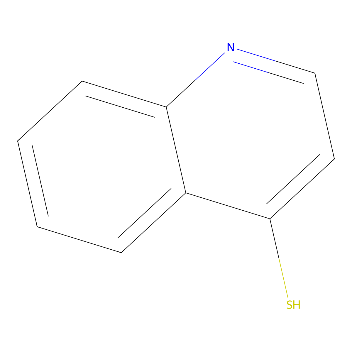 quinoline-4-thiol molecular structure, CAS 51812-96-5