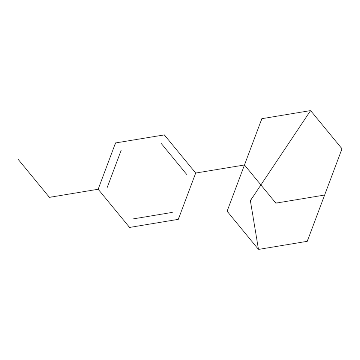 1-(4-Ethylphenyl)adamantane molecular structure, CAS 51812-97-6