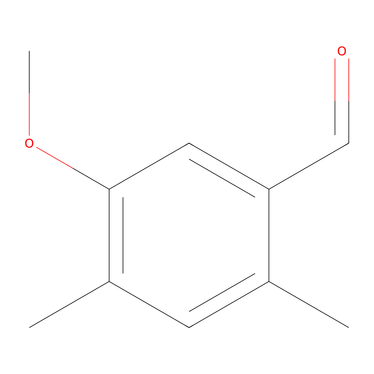 5-Methoxy-2,4-dimethylbenzaldehyde molecular structure, CAS 51814-40-5