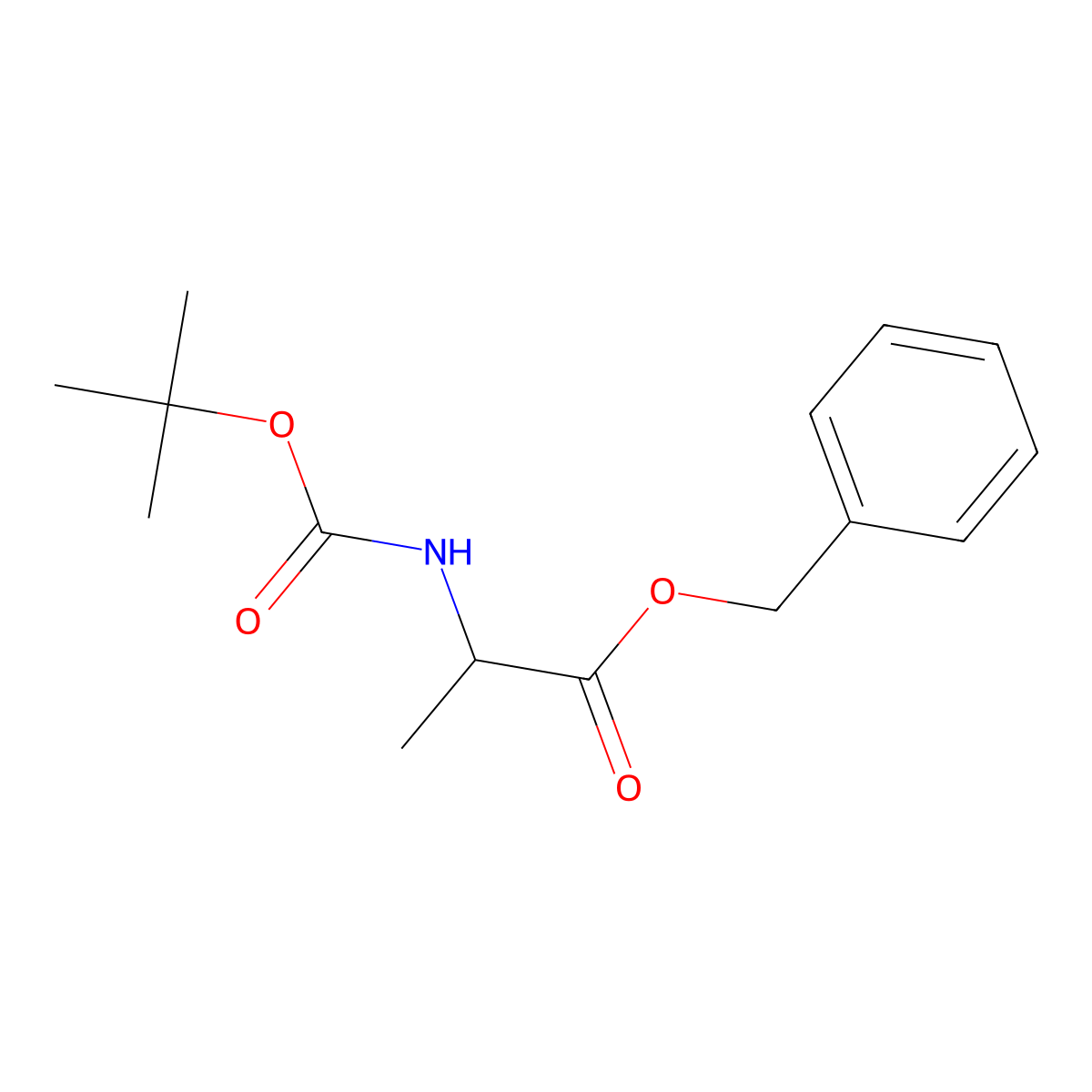BOC-L-Alanine benzyl ester molecular structure, CAS 51814-54-1