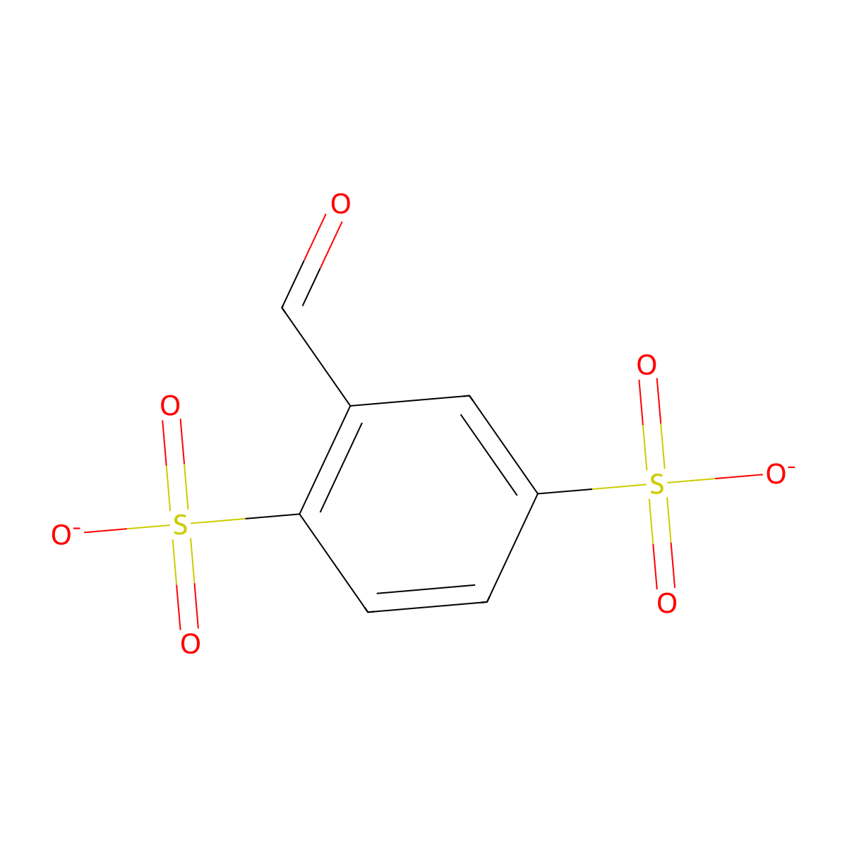 2-formyl-1,4-benzenedisulfonic acid disodium salt molecular structure, CAS 51818-11-2