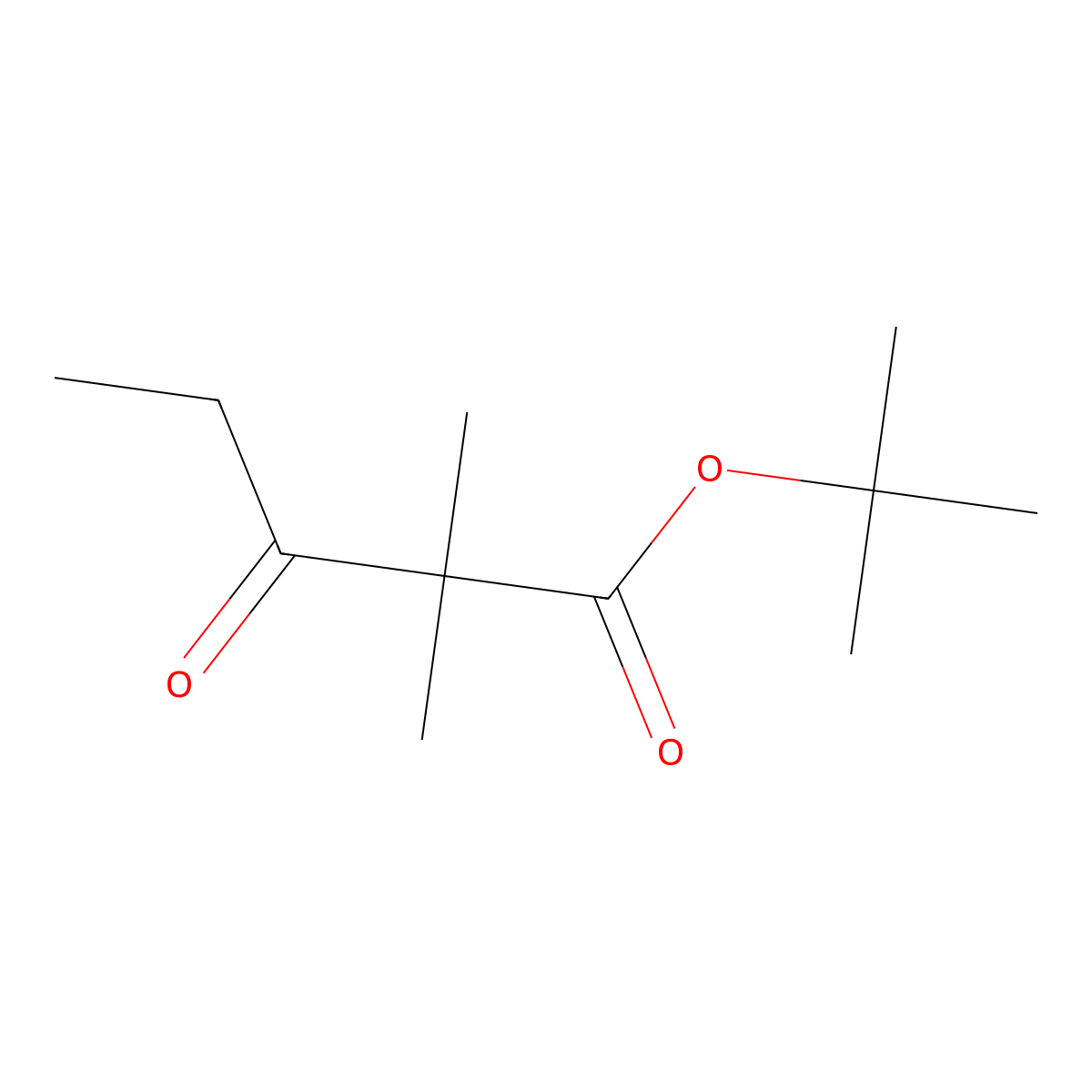 Tert-butyl 2,2-dimethyl-3-oxopentanoate molecular structure, CAS 51818-18-9