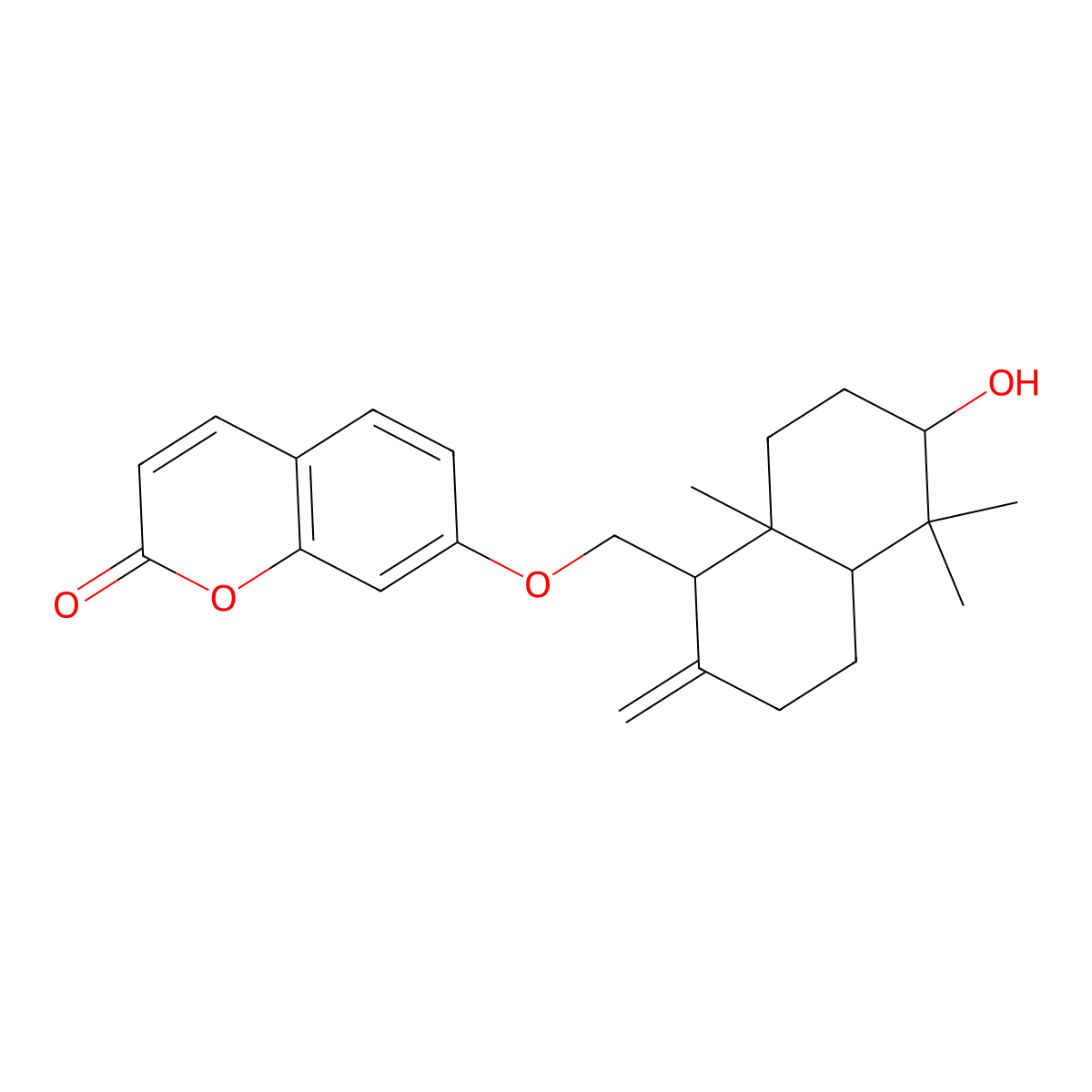 Gummosin molecular structure, CAS 51819-92-2