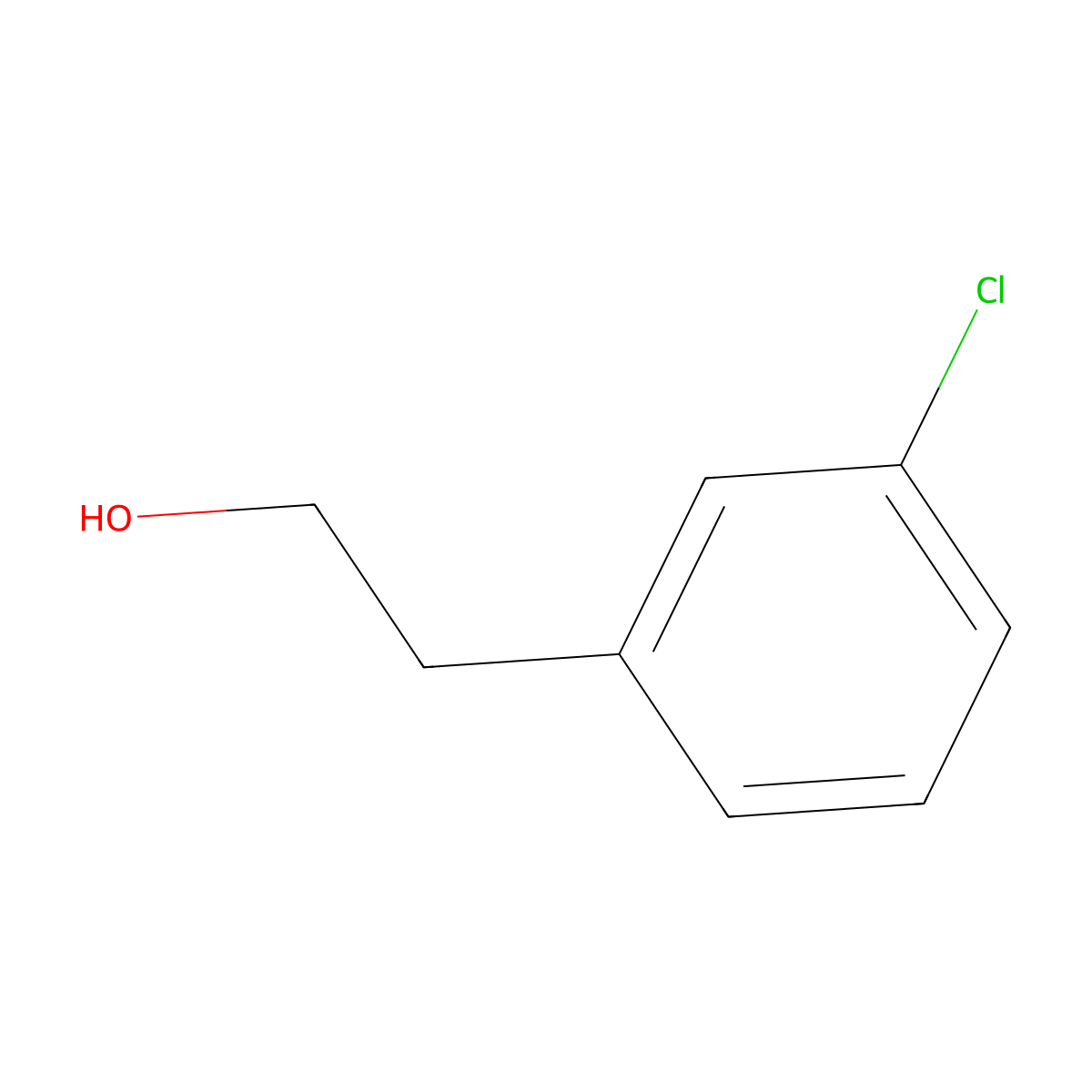 m-Chlorophenethylic alcohol molecular structure, CAS 5182-44-5
