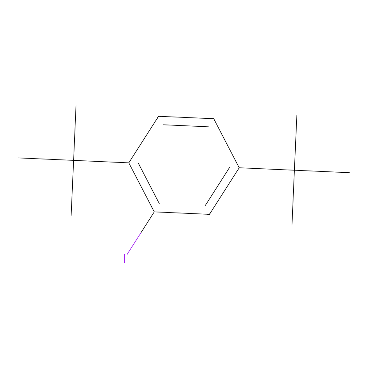 1,4-Di-tert-butyl-2-iodobenzene molecular structure, CAS 5182-66-1