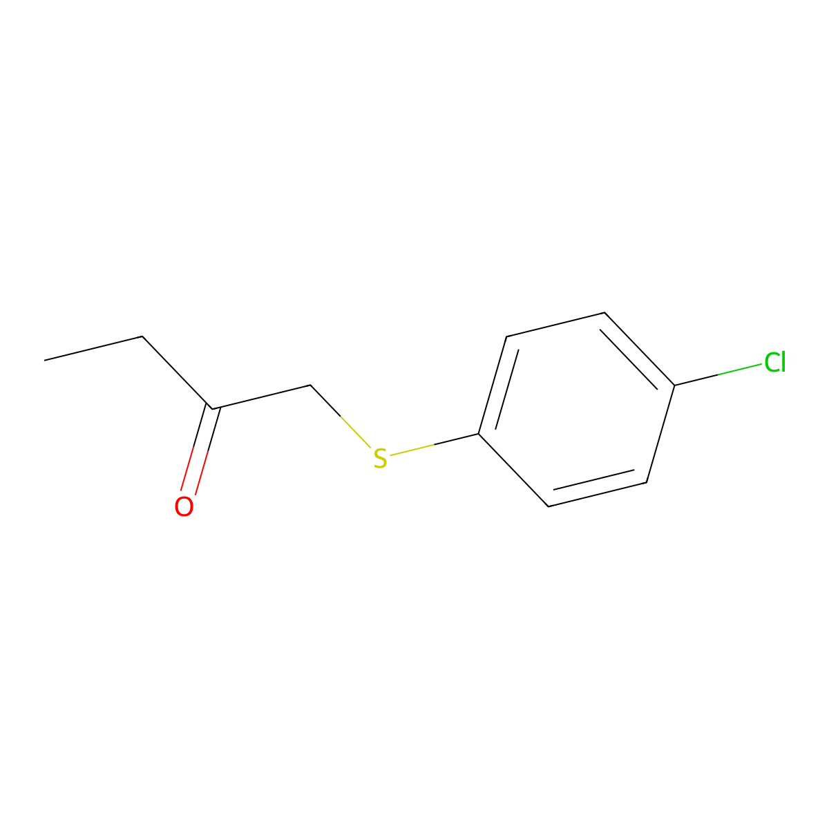 1-[(4-Chlorophenyl)sulfanyl]butan-2-one molecular structure, CAS 51828-54-7
