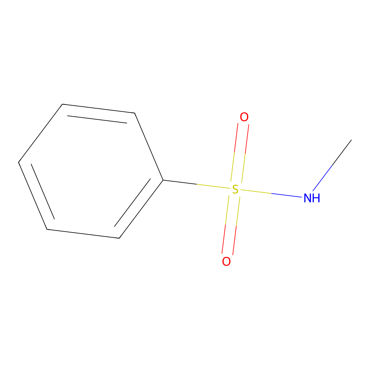 N-Methylbenzenesulfonamide molecular structure, CAS 5183-78-8