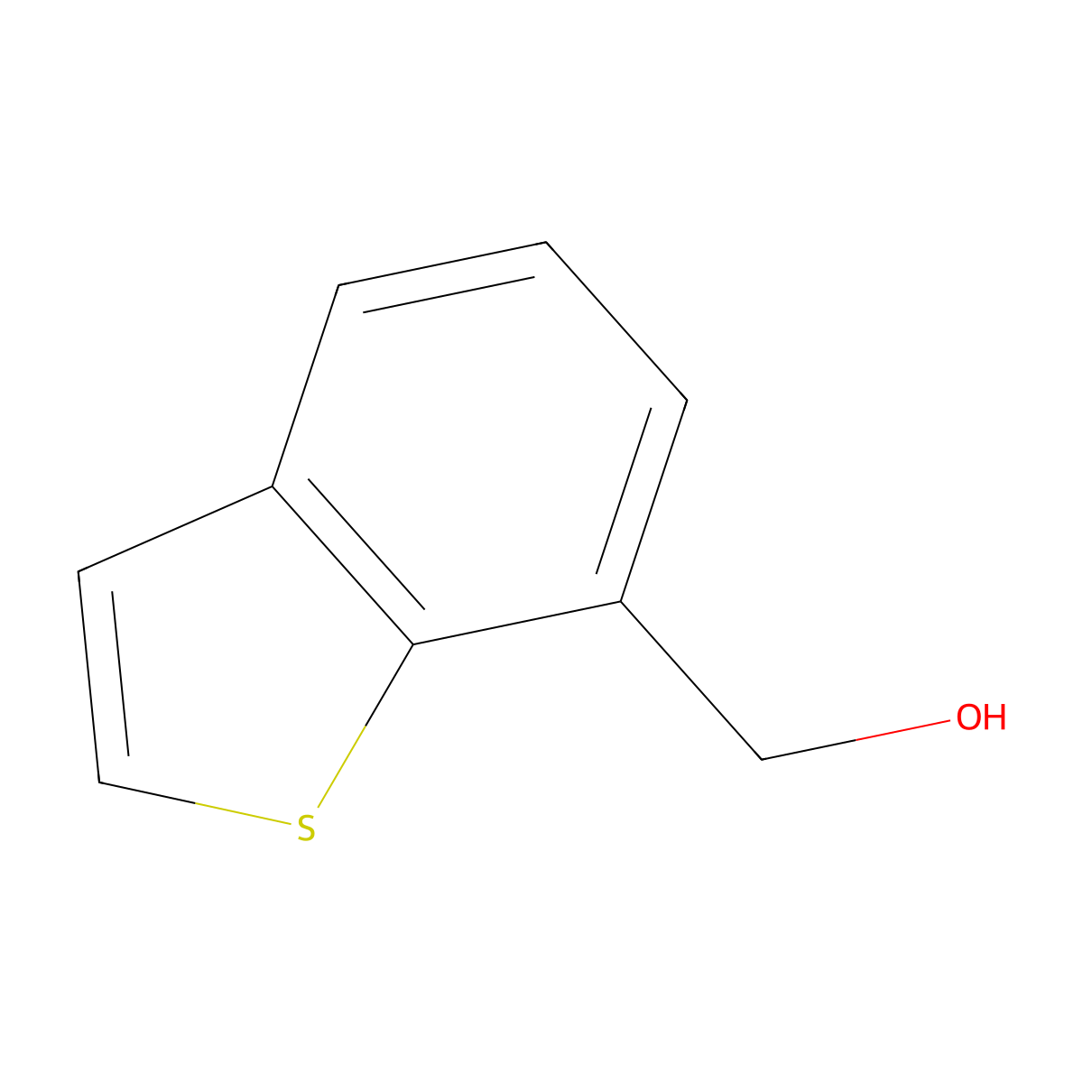 (1-Benzothiophen-7-yl)methanol molecular structure, CAS 51830-53-6