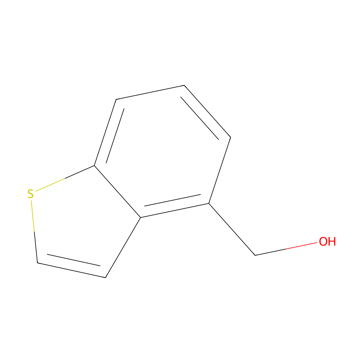 Benzo[b]thiophen-4-ylmethanol molecular structure, CAS 51830-54-7