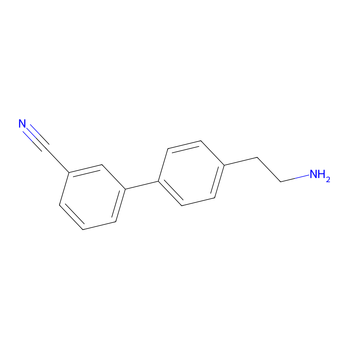 4'-(2-Aminoethyl)[1,1'-biphenyl]-3-carbonitrile molecular structure, CAS 518307-27-2