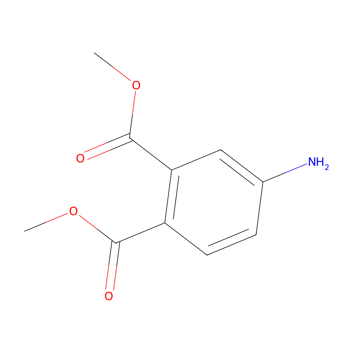 Dimethyl 4-aminophthalate molecular structure, CAS 51832-31-6