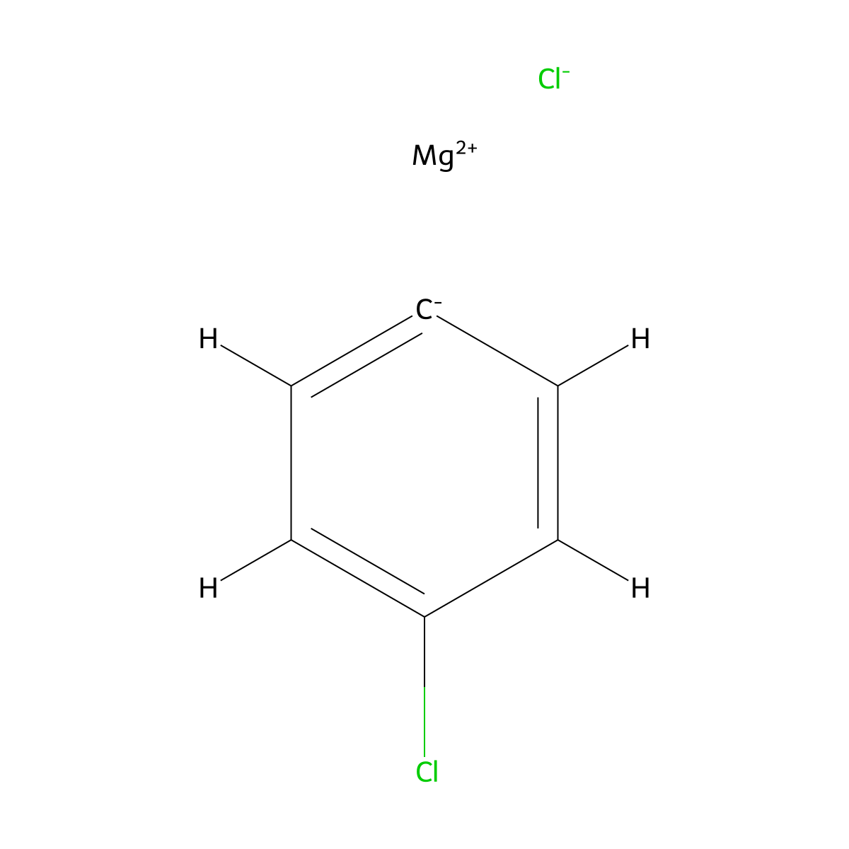 Chloro(p-chlorophenyl)magnesium molecular structure, CAS 51833-36-4