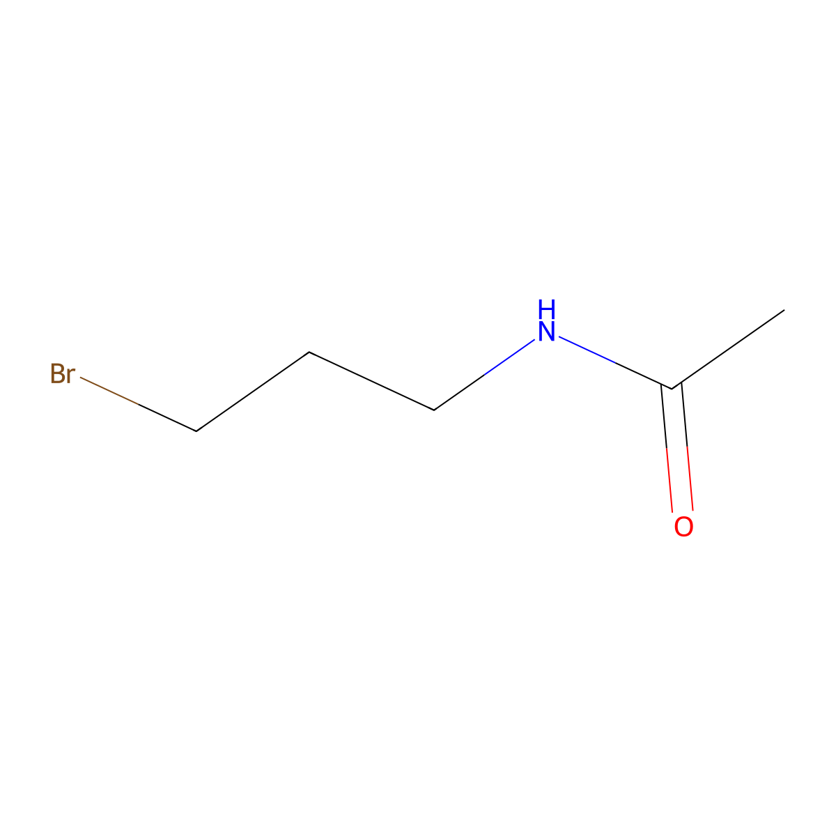 N-(3-bromopropyl)acetamide molecular structure, CAS 51834-67-4