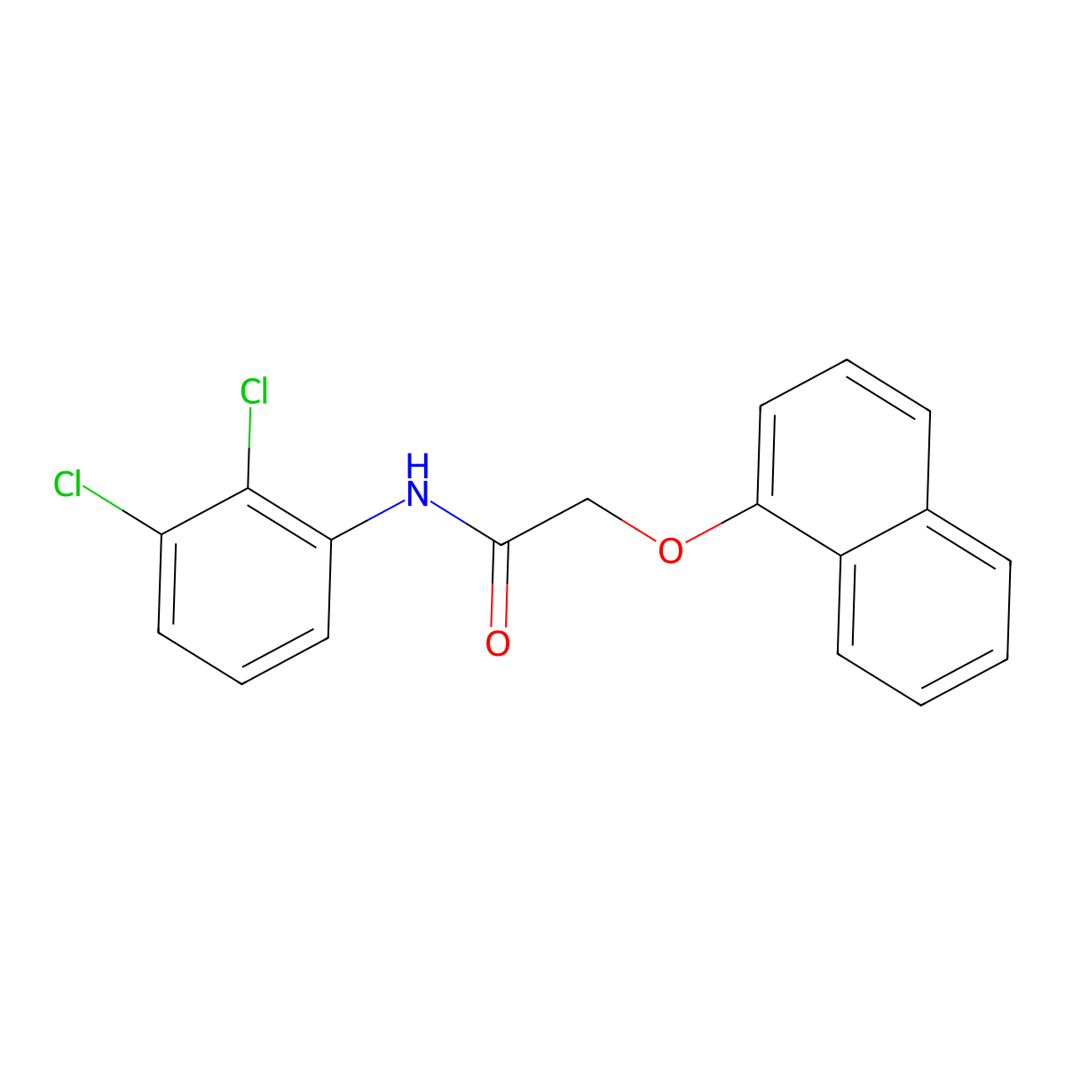N-(2,3-Dichlorophenyl)-2-(1-naphthyloxy)acetamide molecular structure, CAS 518349-94-5